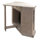 thumbnail of Lareira elétrica lareira de canto MADISON em madeira branca L126 x D78 x H83