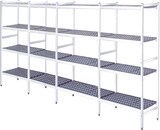 thumbnail of EURAST - Metallregal mit duraluminium-beinen 4 ebenen - 5572x370x1700 mm - 55723400