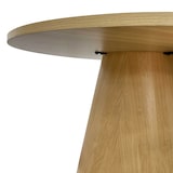 thumbnail of Table à manger scandinave ronde 120 cm effet bois clair