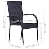 thumbnail of Helloshop26 - Juego de comedor para jardín exterior negro de 9 piezas 02_0014121