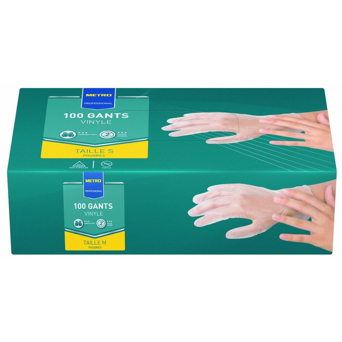METRO PROFESSIONAL Gant vinyle taille S x 100