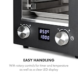 thumbnail of Hannibal Hochtemperaturgrill Indoor 2.200W 850°C Edelstahl schwarz Schwarz
