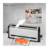 thumbnail of Proficook VK 1133 Envasadora de Alimentos al Vacío Doméstica, 3 mm Sellado, 4 Funciones, Caudal de 12 L/m., 0,8 bares 120W Plata