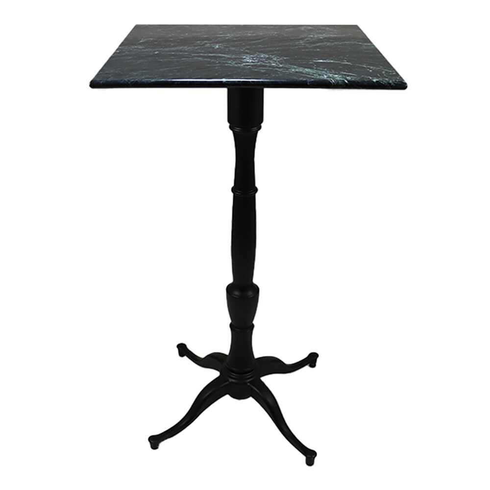 Stamp Reverdy Table Jim Mange debout Plateau marbre véritable vert 70x70 cm