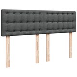 thumbnail of vidaXL Boxspringbett mit Matratze Dunkelgrau 140x190 cm Stoff