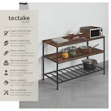 thumbnail of tectake Scaffale da cucina Akeley - Legno industriale scuro, rustico - 404439