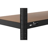 thumbnail of MSW - Stellingkast - 90 x 40 x 180 cm - voor 5 x 175 kg - Zwart - 2 st.