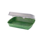 thumbnail of greenbox - Mehrweg Menübehälter "Häppy-Box" 24,5 x 20 x 4,5 cm, HP4, Spinat / dunkelgrün, 60 St.