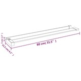 thumbnail of vidaXL Duschablage für Begehbare Dusche Chrom 80 cm Aluminium