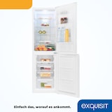 thumbnail of Exquisit Kühl-Gefrierkombination, Kühlschrank mit Gefrierfach, 247 Liter, Nofrost, 4-Sterne-Gefrierfach, 4 Ablagen, KGC250-85-NF-040D weiss