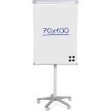 thumbnail of Viking Freihstehendes Flipchart Executive Höhenverstellbar 70 x 100 cm Mit 5 Rollen und Stiftablage Silber