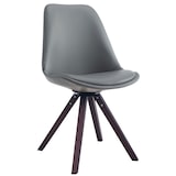 thumbnail of Sedia Girevole Calais in Similpelle noce/grigio