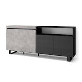 thumbnail of Sideboard, Schrank, Küche, Schrank, Flur, 200x35x87cm, 4 Türen, Industriedesign, Moderner Stil, Zementgrau _ 60_14
