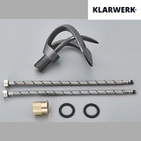 thumbnail of NAVIS | Design Waterval Kraan Badkamer Titanium Grijs Badkamer Kraan|Elegante premium roestvrijstalen voor spoelbakken|Hotelmengkraan 2 aansluitingen