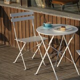 thumbnail of Albatros Bistroset 3-teilig Weiß Bistrotisch mit 2 Stühlen klappbare Stühle und Tisch aus robustem Metall optimal als Balkonmöbel Set oder Gartenmöbel