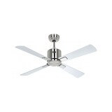 thumbnail of Ventilador de teto CasaFan ECO NEO III 103 BN-WN/SI WIFI com motor cromado escovado e pás reversíveis em prateado e wengué.
