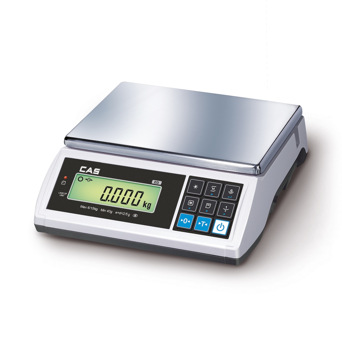 CAS EDM-15, mobile Inventur-Waage, Zählwaage bis 15 kg, geeicht