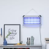 thumbnail of Outsunny Elettroinsetticida da Esterno e Interno con Lampada Antizanzare UV per 60m², Zanzariera Elettrica 30W, Nero e argento