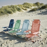 thumbnail of Fauteuil clic clac des plages en polyester bleu lazuli