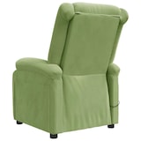 thumbnail of vidaXL Massagesessel Hellgrün Samt