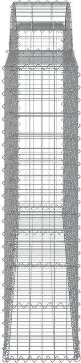 thumbnail of vidaXL Gabionen mit Hochbogen 17 Stk 300x30x120/140cm Verzinktes Eisen
