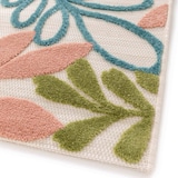 thumbnail of Tapis rectangulaire à poils ras motif floral multicolore 200 x 290 cm - Oviala