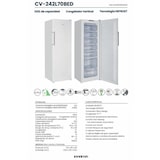 thumbnail of INFINITON Congelador Vertical CV-242L70BED, 242 Litros, 170 cm, Ciclico, E, Blanco