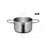 thumbnail of MÄSER Kochtopf 16 cm mit Glasdeckel, Edelstahl 18/10, Sanvito