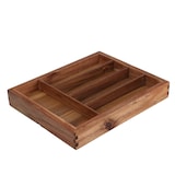 thumbnail of WellHome - Uitschuifbare bestekbak van acaciahout 34x28-45xH5cm