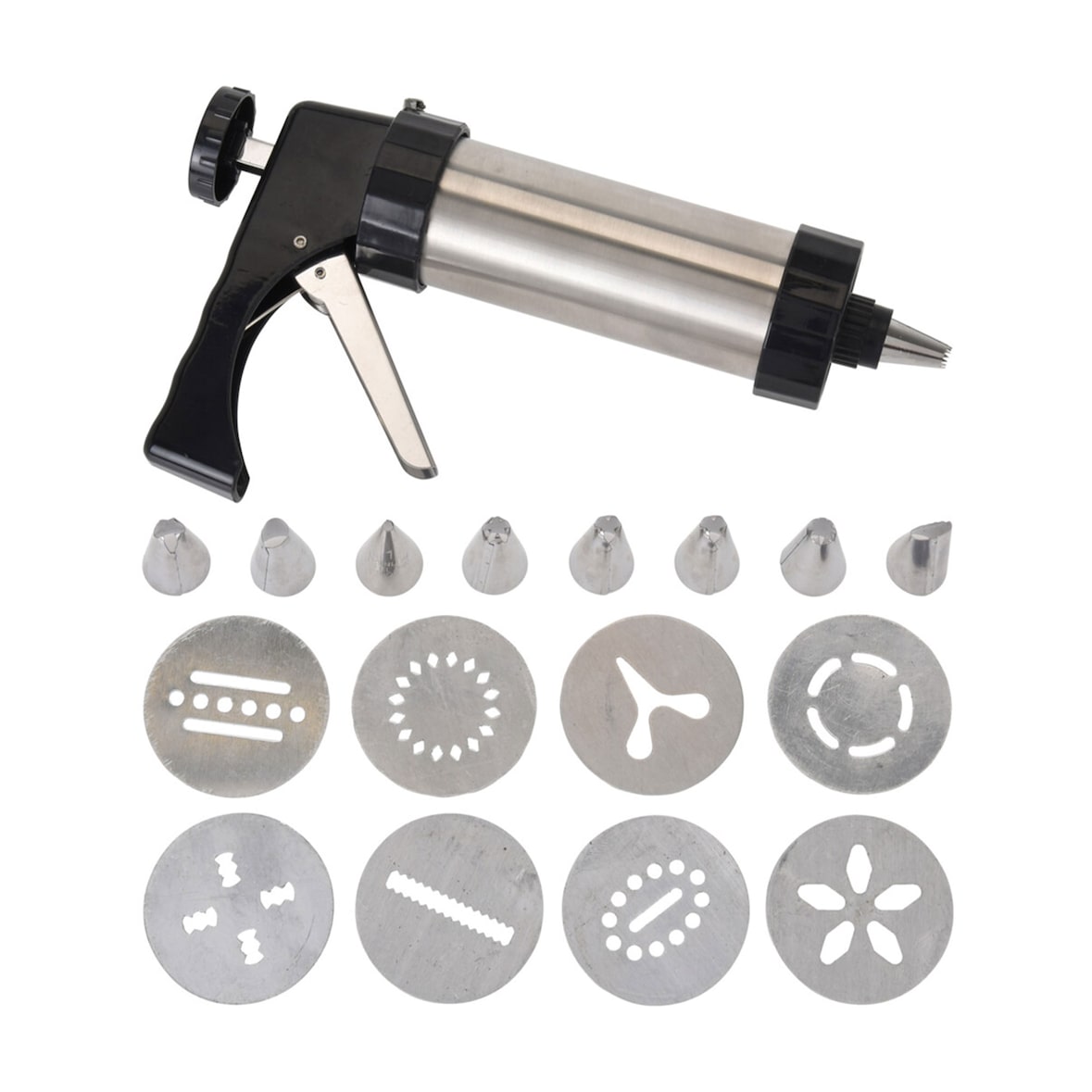 WellHome - Prensa para Galletas con Discos y Boquillas de Glaseado