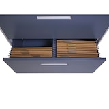 thumbnail of Hängeregisterschrank HWC-A10, Aktenschrank Büroschrank Stahlschrank, A4 abschließbar ~ 132x76x46cm grau-dunkelgrau