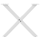 thumbnail of Pieds De Table Basse En Forme De X, 2 Pièces, Blanc, 60 X (42 43) Cm, Acier
