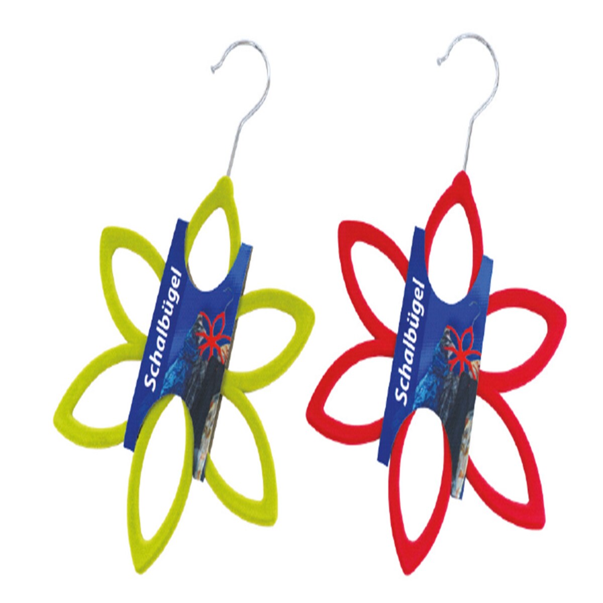 Global Partner Schalbügel Kleiderbügel für Schals Tücher Aufbewahrung Organizer platzsparender Schalhalter Farbe zufällig