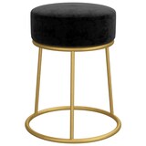 thumbnail of vidaXL Hocker rond fluweel zwart