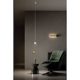 thumbnail of Lámpara colgante LED empotrable cónica Ark de 3000K y 6W, diseño moderno transparente y marco con acabado negro para iluminación interior.