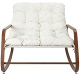 thumbnail of Fauteuil de jardin à bascule en métal Miamii imitation bois The Home Deco Factory