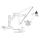 thumbnail of Ergotron LX Sitz-Steh Monitorhalterung als Schreibtischhalter (45-360-026)