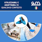 thumbnail of GM - 100 Copriscarpe Monouso in PE 3,2 gr – Calzari usa e getta Impermeabili - Alta Resistenza agli Strappi