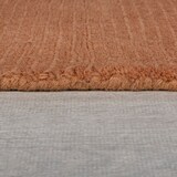 thumbnail of Handgewebter Wollteppich mit feinen Randdetails, `Mole`. Farbe: Orange, 160x230 cm | Kadima Design