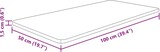 thumbnail of vidaXL Waschtischplatte 100x50x1,5 cm Massivholz Unbehandelt