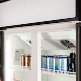 thumbnail of Romux® Glastürkühlschrank 600 Liter 2 Tür Belüftet mit Umluftsystem | Professioneller Getränkekühlschrank mit Glastür & LED | Flaschenkühlschrank