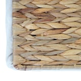 thumbnail of Wäschekorb HWC-C27, Wäschesammler Wäschesortierer Truhe, 2 Fächer Wasserhyazinthe 50x60x43cm 129l