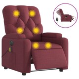 thumbnail of vidaXL Massagesessel Elektrisch Weinrot Stoff