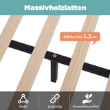 thumbnail of Samt Polsterbett 140x200 cm Boxspringbett mit Kopfteil Lattenrost Stauraum Bettkasten Massivholz Verstellbar Komfort Grau