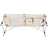 thumbnail of 2 Zonen Massageliege mit Polsterung und Aluminiumgestellbeige