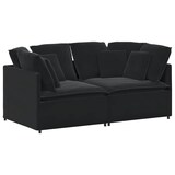 thumbnail of vidaXL Modulares Sofa mit Kissen Samt Schwarz