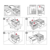 thumbnail of Hailo Abfallsammler 3644701 TR Swing Raumspar-Tandem-S 18 + 12 Liter