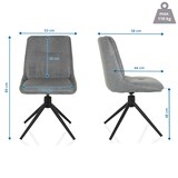 thumbnail of Bezoekersstoel / Eetkamerstoel TARVISO I Stof grijs hjh LIVING