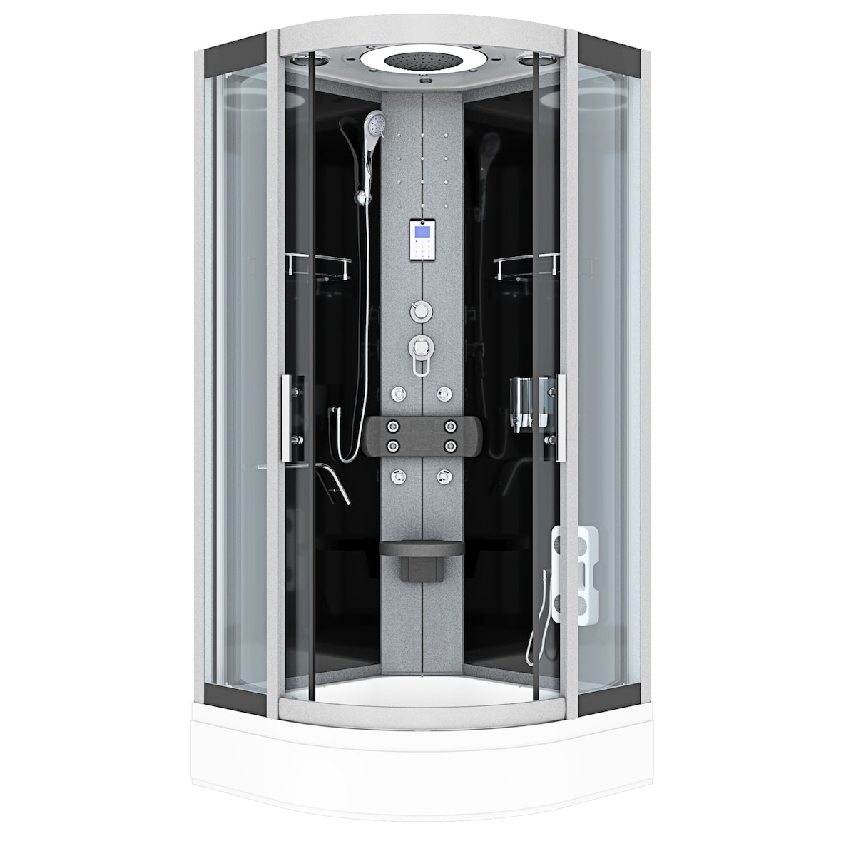 Komplettdusche Duschkabine Fertigdusche Dusche D58-53T0 90x90 cm ohne 2K Scheiben Versiegelung