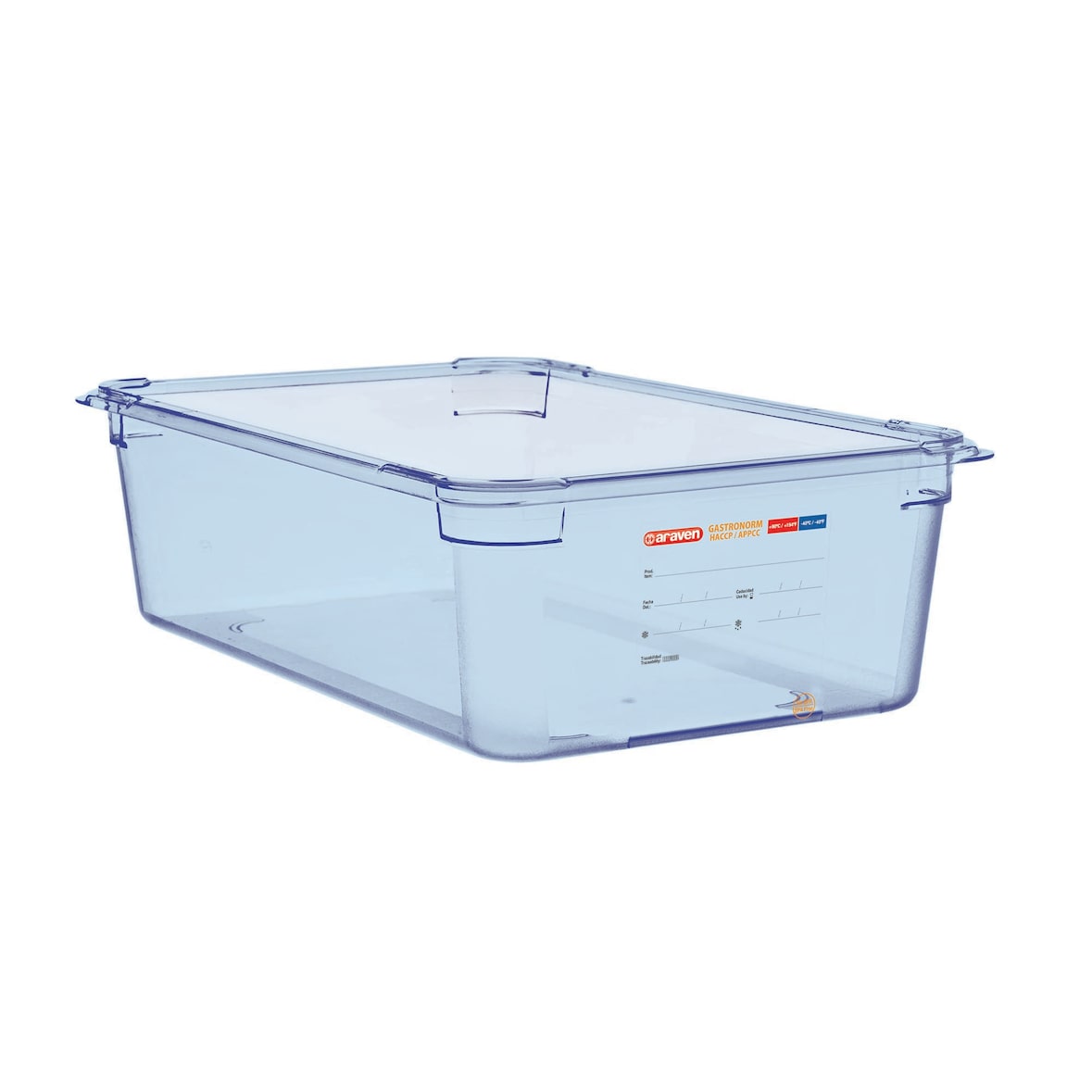 Araven ABS blauwe GN 1/1 voedseldoos 15cm diep